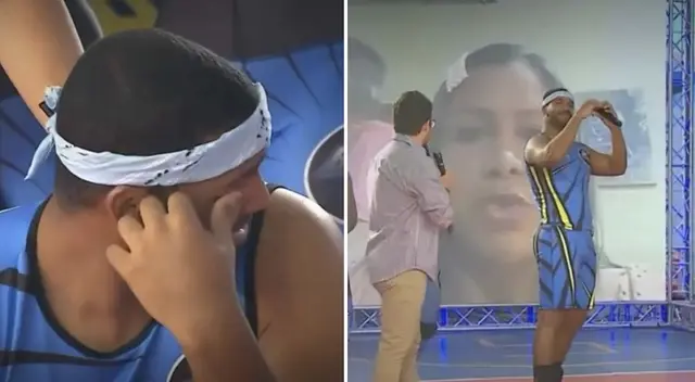 Alejandro Pino se emociona al comunicarse con su madre.