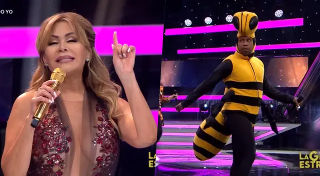 Giselo sorprende vestido de abejita.