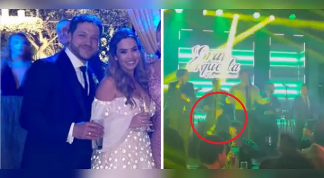 Hijo de Christian Domínguez y Karla Tarazona se roba el show en boda. Hijo de Christian Domínguez y Karla Tarazona se roba el show en boda.