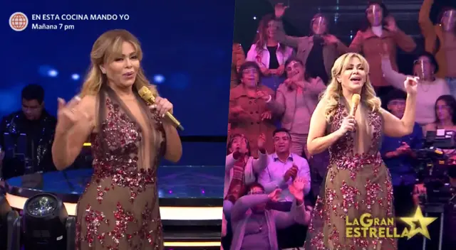 Gisela se animó a cantar en "La Gran Estrella".