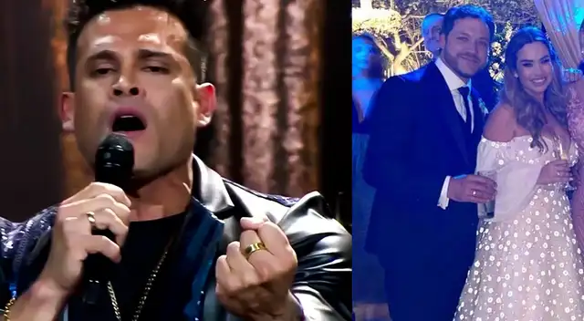 Christian Domínguez soltó gallos en boda de Ethel Pozo. Christian Domínguez soltó gallos en boda de Ethel Pozo.