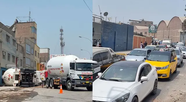 Camión con GLP se despista en Ate y genera pánico entre los ciudadanos de la zona. Camión con GLP se despista en Ate y genera pánico entre los ciudadanos de la zona.