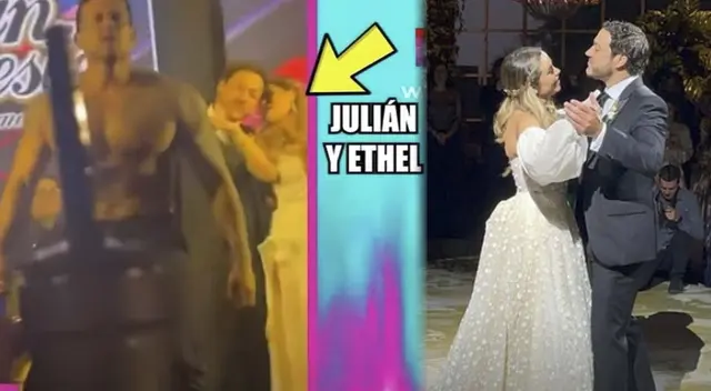 Julián Alexander hizo roche a Christian Domínguez tras quitarse la ropa en su boda.