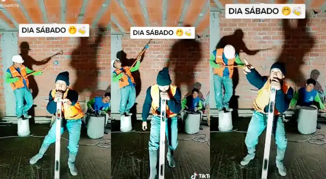 Albañiles se las ingenia para hacer divertidos tiktoks. Albañiles se las ingenia para hacer divertidos tiktoks.