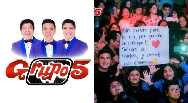 Las estudiantes dejaron en claro que lo dan todo por Grupo 5 . Las estudiantes dejaron en claro que lo dan todo por Grupo 5 .