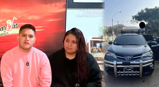 Director de orquesta junto a su pareja y el auto robado Director de orquesta junto a su pareja y el auto robado