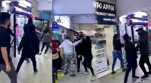 Comerciantes se agarran a golpes por clientes