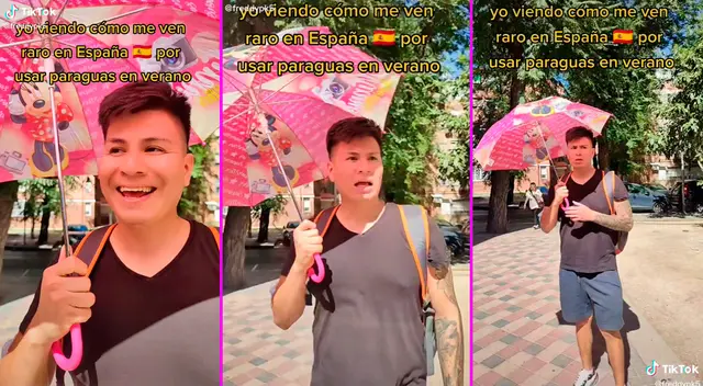 El joven estaba caminando tranquilamente por las calles de Madrid.