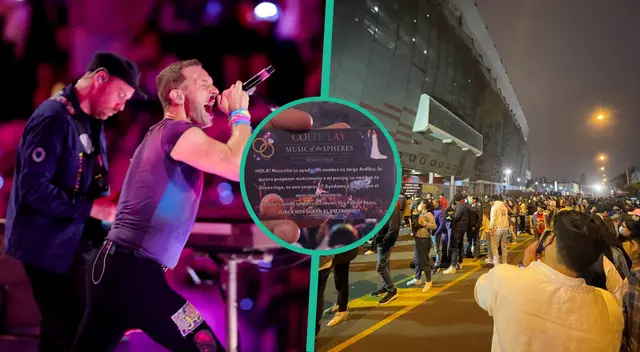 Fan de Coldplay le propondría matrimonio a su pareja en pleno concierto.