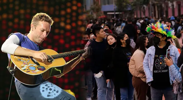 Denuncian que sujetos venden "cola" a 100 soles en el concierto de Coldplay Denuncian que sujetos venden "cola" a 100 soles en el concierto de Coldplay