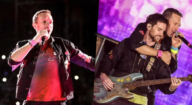 Coldplay en concierto.