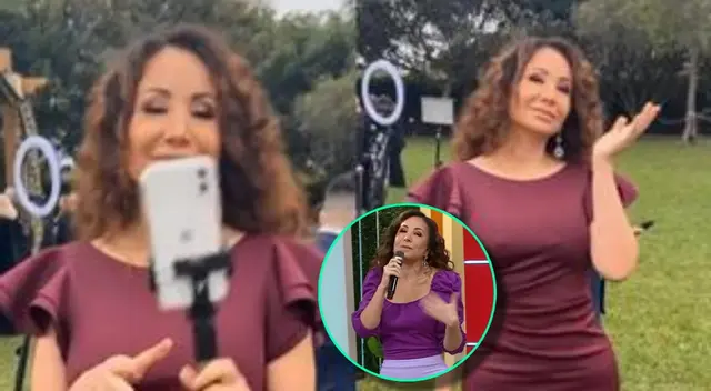 En América Hoy, Janet Barboza contó que pese a no estar soltera, los jóvenes estuvieron detrás suyo en el matrimonio de Ethel Pozo y Julián Alexander.