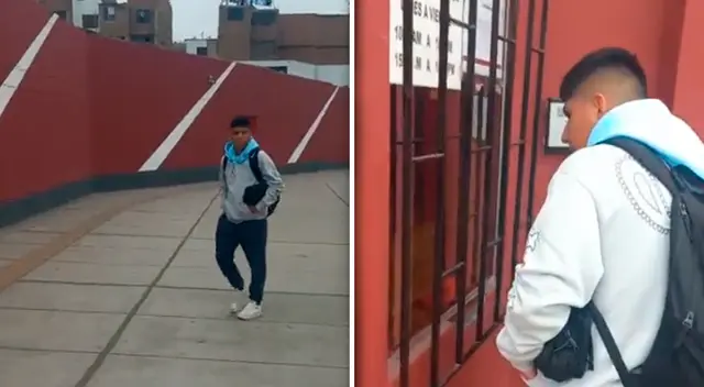 Piero Quispe llegó a la Videna a pie.