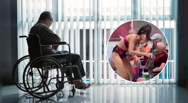 La stripper fue contratada por el geriátrico chino para animar a los ancianos. La stripper fue contratada por el geriátrico chino para animar a los ancianos.
