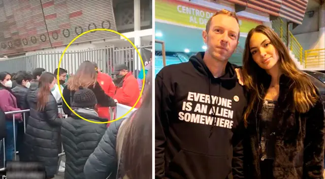 Natalie Vértiz tuvo polémico ingreso a concierto de Coldplay.