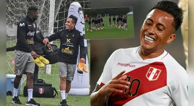 Christian Cueva se unió a los entrenamientos del DT de la selección peruana, Juan Reynoso.