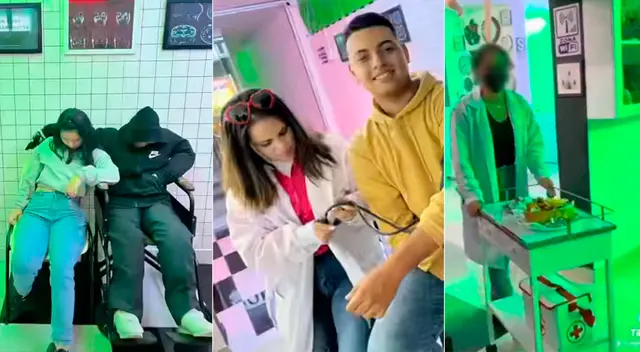 Estación Psiquiátrica decoró su local con maniquíes que se encuentran atados con camisas de fuerza. Estación Psiquiátrica decoró su local con maniquíes que se encuentran atados con camisas de fuerza.