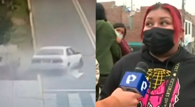 De acuerdo con lo que se ve en las cámaras de seguridad, el sujeto invade la vereda y arrolla a los escolares.