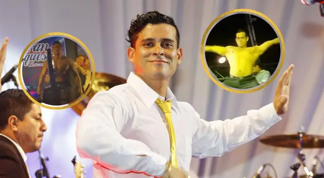 Christian Domínguez: Así inicio con su interpretación de "el baile del gusano"