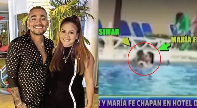 Josimar y María Fe fueron ampayados en Cancún Josimar y María Fe fueron ampayados en Cancún