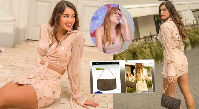 Magaly Medina cuestiona a Korina Rivadeneira por usar 'cartera bamba' de Louis Vuitton en plena fiesta de la marca.