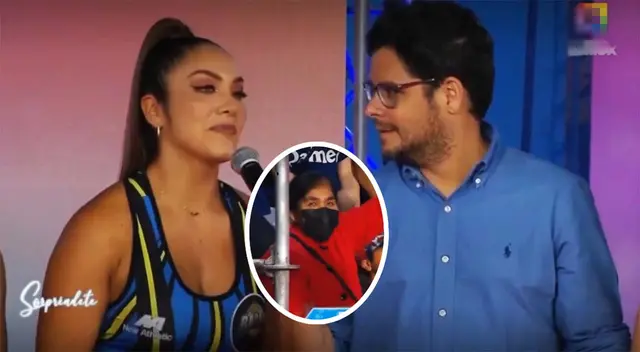 Isabel Acevedo regala beca a mamita.