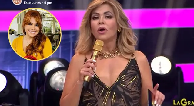 Gisela Valcárcel hizo noticia por traje en boda de Ethel Pozo