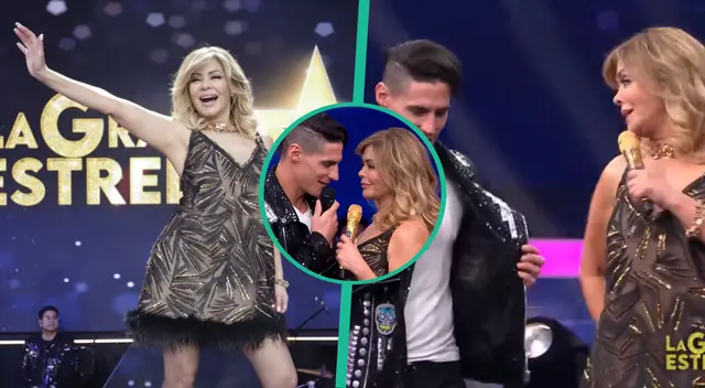 Facundo González y Gisela interpretan canción.