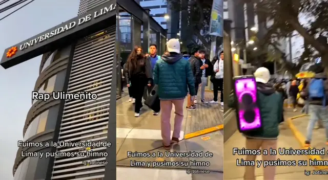 El joven se acercó a los exteriores de la Universidad de Lima. El joven se acercó a los exteriores de la Universidad de Lima.