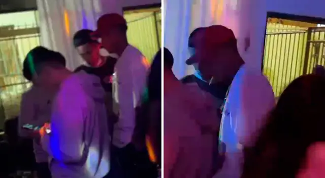 Jhilmar Lobatón es captado en fiesta.
