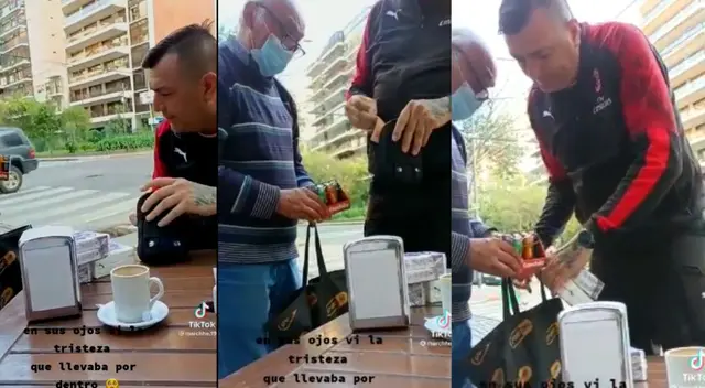 El adulto mayor solo tuvo palabras de agradecimiento.