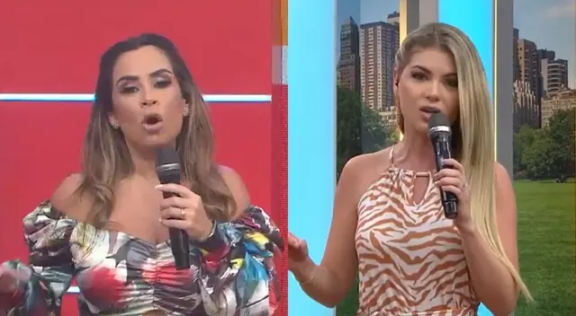 Ethel Pozo y Brunella Horna protagonizaron llamativo momento.