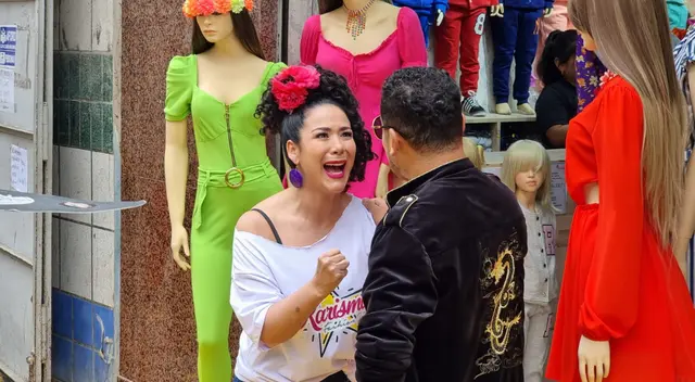 Revelan imágenes inéditas de Al fondo hay sitio grabando en Gamarra