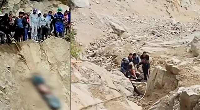 Rescatistas que arriesgaron sus vidas para recuperar los cuerpo del abismo Rescatistas que arriesgaron sus vidas para recuperar los cuerpo del abismo