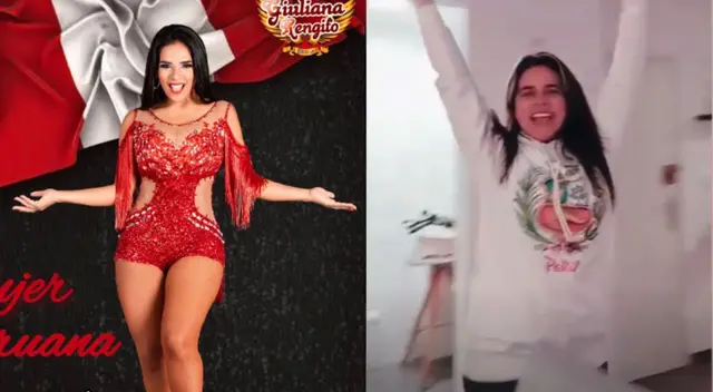 Giuliana Rengifo baila de felicidad Giuliana Rengifo baila de felicidad