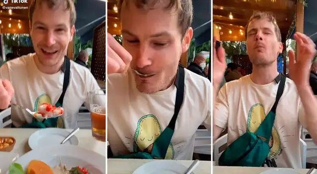 Finlandés se da tremendo banquete con ceviche.