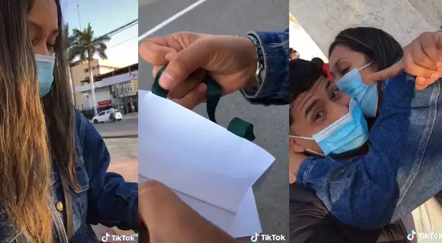 Singular escena de dos enamorados con regalo se hizo viral en TikTok.
