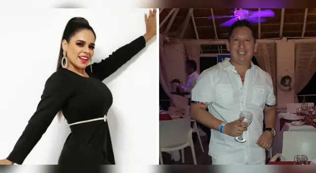 Giuliana Rengifo echa flores a notario.