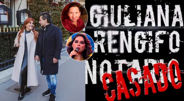 Magaly Medina feliz tras ampay a Giuliana Rengifo y el notario Pucallpino.