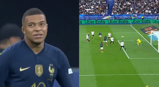 Kylian Mbappé marcó un golazo para Francia sobre Austria por la Nations League.