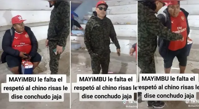 'Mayimbu' tilda al 'Chino de Risas' de "conchudo", pero este le recuerda que sus productos están caducados y son viral en TikTok.