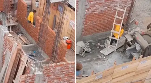 Ladrón quería escapara con escalera.