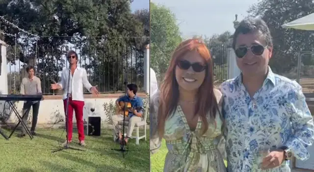 Antonio Pavón sorprende al cantar en evento donde estaba Magaly Medina y su notario Antonio Pavón sorprende al cantar en evento donde estaba Magaly Medina y su notario