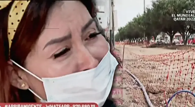 Surquillo. Asegura que las pocas clientes que ingresan a su local son de la tercera edad y que tienen que llegar acompañadas debido al peligro que representan las obras de la MML.