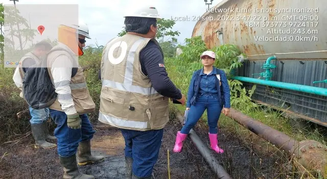 Fiscal inspeccionó zona donde ocurrió el derrame del petróleo Fiscal inspeccionó zona donde ocurrió el derrame del petróleo