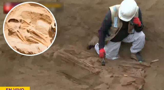Carabayllo. Estos entierros tendrían relación con la cultura Chancay y Huaura, según el área arqueológica de la empresa Cálidda.