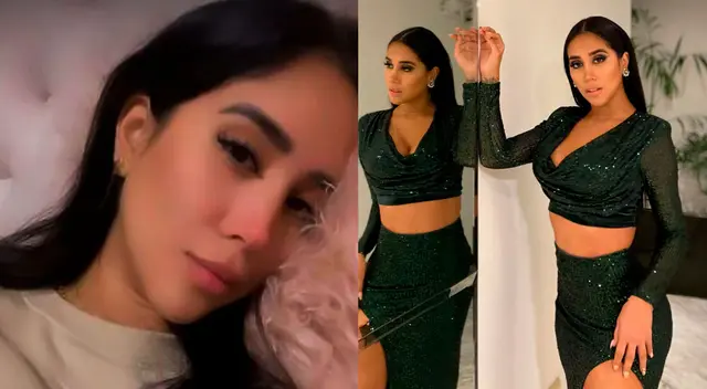 Melissa Paredes triste y con pereza.