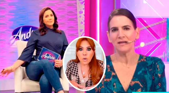 Gigi Mitre apoya a Andrea Llosa.