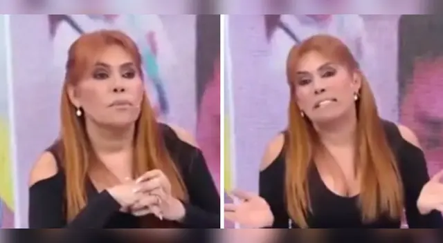 Magaly Medina se molesta.