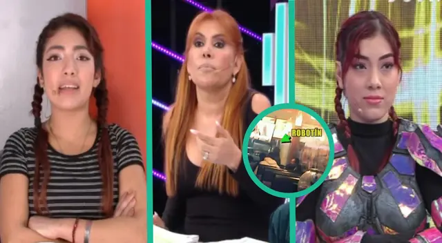 Robotín el ampay que le hizo Magaly Medina en una pollería.